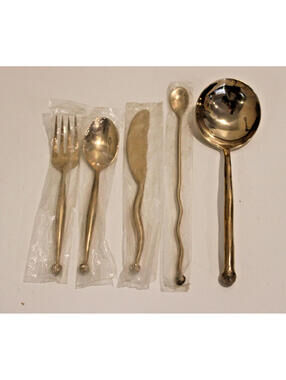 Izabel Lam Bronze STREAM Fork, Spoon, Knife, Iced Tea, Serving